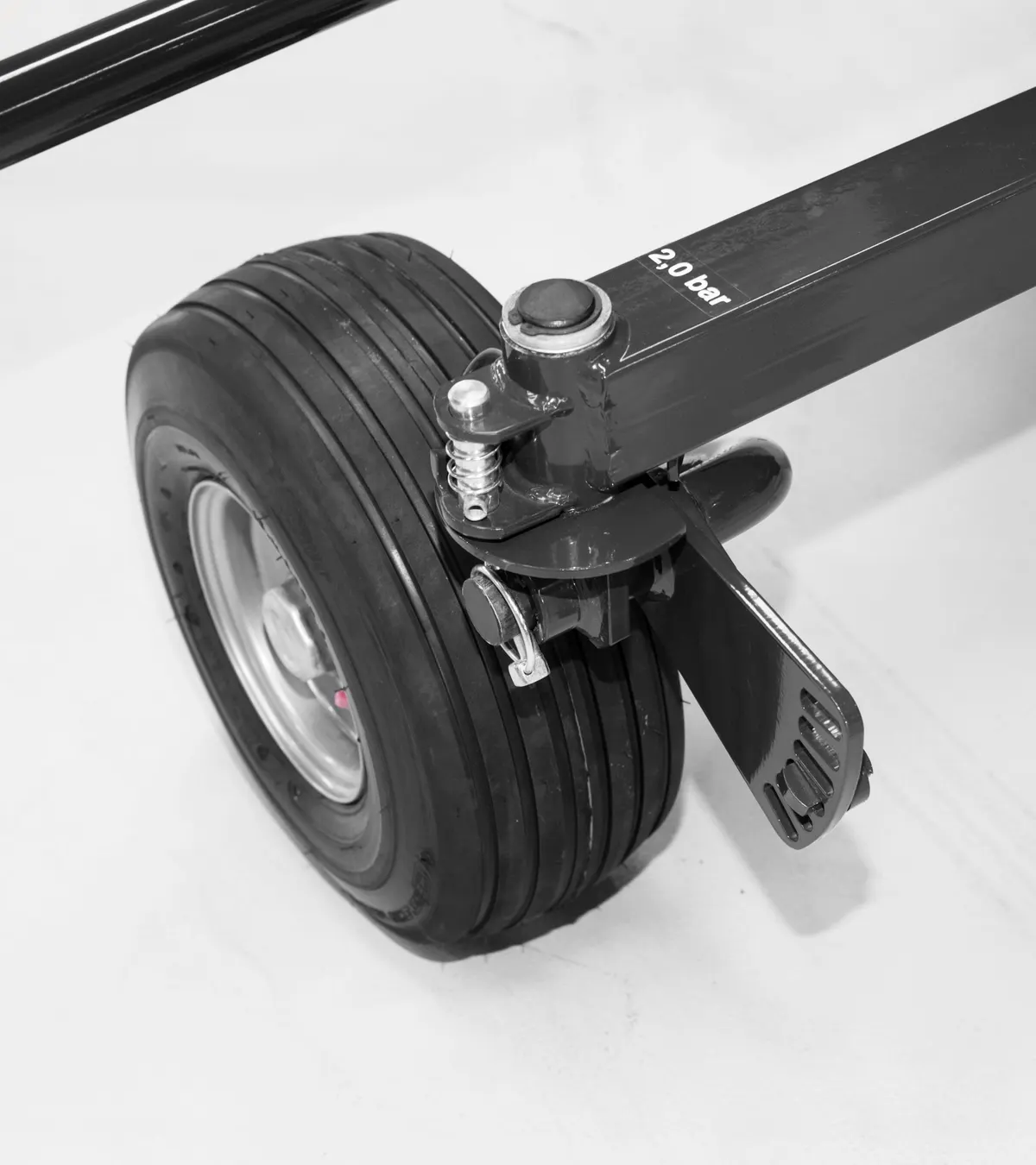 Rueda flexible y altura regulable